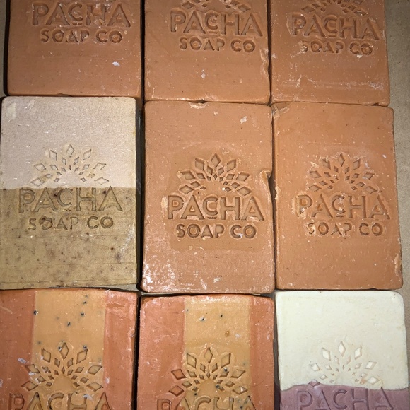 9 bars soap Pacha Soap Co. hand crafted scented made in US New earth tones - Picture 3 of 4